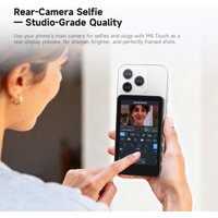 SYNCO XView M4 Touch AI Wireless Magnetic Phone Selfie Monitor Screen for Smartphone Selfie Vlog Live Stream Video Recording