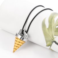 Tengen Toppa Gurren Lagann Anime Cartoon Conical Spiral Pendant Necklace Unisex Cosplay Jewelry for Men And Women