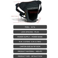 AliExpress MOTOCENTRIC Waterproof Men's LED Motorcycle Bicycle Side Drop Leg Bag DIY Smart Display Motorbike Waist Mobile Phone Hip Bum Crossbody Bags