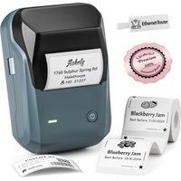 Niimbot B1 Label Maker Bluetooth Portable 2 inch Thermal Label Printer with Large Waterproof Tape for Small Business Office Home