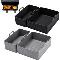 Air Fryer Tray Silicone Mold For Tefal Ey901840 Air Fryer Liner Basket Reusable Oven Baking Tray Non-Stick Pizza Grill Pan