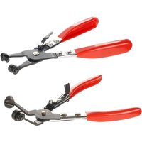 Hose Clamp Pliers Automotive Flat and 45° Angled Flat Band Hose Clamp Plier for Hose Installations of Low Radiators Ring Type