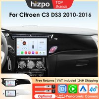 Hizpo Auto-Multimedia-Player für Citroen C3 DS3 2010–2016 Navi GPS 4G Wireless CarPlay Intelligente Systeme Autoradio Bildschirm BT