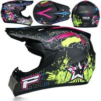 AliExpress NONE Motocross Helmets Off Road Helmet Dirt Bike Downhill AM DH Cross Helmet Street Riding Safety 3 Piece Gifts - Goggles Mask Gloves