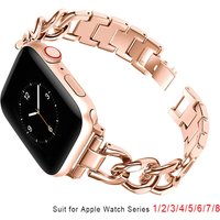 Slim Stainless Steel Strap For Apple Watch 6 8 SE 7 Band 45mm 38/41mm For Apple Watch Series3 4 5 40mm Strap Band Bracelet Belt