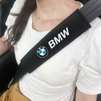 2PCS Leather Car Safety Belt Pad Shoulder Covers for BMW E39 E46 E90 E60 F10 F11 F34 F20 F30 F01 G20 G21 G31 G38 G60 X1 X3 X5 X7