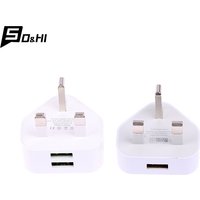 Universal UK Plug 3 Pin Wall Charger Adapter With 1/2 USB Ports Charging For Iphone 11 For Huawei Charging Charger image 4
