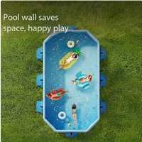 Inflation-Free Stable Frame Foldable Large Swimming Pool Outdoor Backyard Family Water Play Pool for Adults & Children
