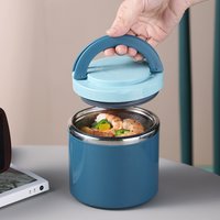 Thermos à soupe, boîte à lunch isotherme, boîte à bento pour aliments froids et chauds, gourde, boîte à lunch en acier inoxydable avec poignée