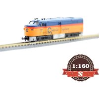 Diecast N Scale 1/160 Train Model Blue&Yellow Matching Color Adult Limit Collection Static Display Decoration Boy Toy Gift