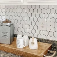 5 Sheets Large Hexagonal Self-Adhesive Kitchen Wall Tiles - Waterproof, Stain-Resistant, Easy to Peel and Replace image 4