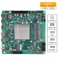 J3455 Mini ITX Motherboard Nas Set Support DDR3L 1.35V RAM 6*SATA3.0 M.2-NVME 2.5G RJ45 I226-V Low-power Motherboard Kit