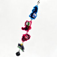 Anime Dick Grayson Jason Todd Tim Drake Damian Wayne Cosplay Keychain Acrylic Pendant Key Chain Accessories Keyring Jewelry Prop