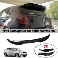 2 Stück 99cm Auto-Dachheckspoiler für BMW Zubehör 1er-Serie M E81 E82 E87 E88 2007-2013 Hochglanz Schwarz ABS