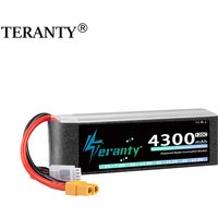 TERANTY 4S 4300mAh 14.8V 70C 15.2V 120C Lipo Battery with T XT60 XT90 Plug for RC Car Trucks Boat FPV Drone Helicopter Airplane