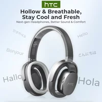 HTC HP07 Bluetooth V6.0 Wireless Open-Ear Headphones Foldable Punchy Bass Headset for PC Laptop phone TV lightweight Hollow Airy