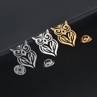 Stainless Steel Jewelry, Fashionable Owl Brooch, Lapel Accessories, Birds, Stab Pins, Birthday Party Gifts, Wholesale Customizat