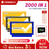 FC N8 Game Card 2000-in-1 Multi Game Remix China Version for Family Computer 8-Bit Video Game Console Retro Gaming Entertainment