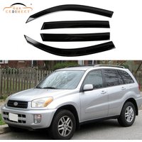 Weatherproof Wind Deflectors Sunshade Sun Visor Vent Sunshade for Toyota RAV4 2001-2005