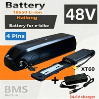 EU-Lager, Elektrofahrrad-Hailong-Akku 48V USB 18650 BBS02 BBS03 BBSHD 20Ah 30Ah 40Ah 300W/500W/800W/1000W Achteckiger Elektrofahrradmotor, +54.6V2A Ladegerät