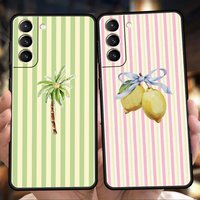 Phone Case Cover for Samsung Galaxy S25 Edge S24 S23 S22 S20 S21 FE Ultra S10 S10E Plus Soft TPU Tree Duck Lemon Flower Pattern