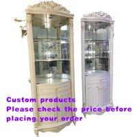 custom.Solid Wood Carved Corner Cabinet Living Room and Integrated Kitchen Home Furniture Made in China Model 231874850038