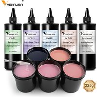Venalisa Long Wear Tempered Top Coat Self Leveling Gel Reinforce Camouflage Nail Extension 30ml/225ml Big Volume Refill Package
