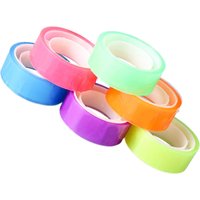 6 Rolls Student Colored Transparent Tape Multipurpose School Office Supplies Study Essentials Masking Tape for Decoration