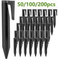 Garden Lawn Mower Pegs 50/100/200Pcs Environment-friendly Ground Pegs Laying Boundary Cables Robotic Lawn Mower Accessories