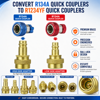 R1234yf to R134a Adapter R1234YF Quick Coupler Adapter for High and Low Side Connection, R134a to R1234yf Conversion Kit