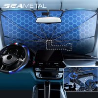 Car Windshield Sunshade Cover Interior Front Window Sun Protector For Summer Sun Shade Auto Umbrella Blocking Covers Accessories