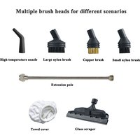 Steam Brush for TC-SC-002 Vacuum Cleaner 8mm Head Glass Wiper Nozzles Threaded Sprinkler Replacement Cleaning Tool