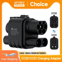 AFYEEV CCS2 to CCS1 Adapter 350A 350kW From CCS2 to CCS1 DC+AC Electric Vehicle Charger DC 1000V Fast Ev Charging Adapter