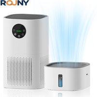 2-in-1 Air Purifier with Humidifier Combo for Home Allergies and Pets Hair, Smokers in Bedroom, H13 True HEPA Filter