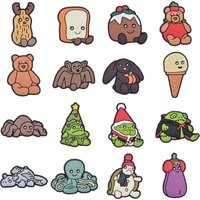 Cute Cartoon Character Shoe Charms Decoration for Kids Boys Girls Women PVC Wristband Clog Accessories Party Favors