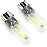 2x Classical W5W Led T10 Filament Cob Glass Car Light Bulb High Quality Auto Automobiles Reading Dome Lamp DRL Car Styling 12v