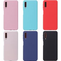 For Samsung Galaxy A7 2018 Case Bumper Soft Matte Silicone Coque For Back Cover Samsung A7 2018 A750 A750F Case