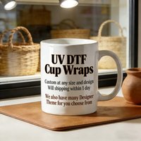 Custom Theme Party Deco DIY Decals 3D transfers printing uvdtf tumbler seal stickers 16oz uv dtf cup wraps