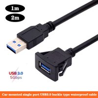 Car Dashboard Extension Cable USB Panel Waterproof Cable Usb3.0 Extension Lead For Car 1m