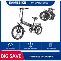 AliExpress NONE SAMEBIKE 20LVXD30-II Folding Electric Moped Bike 20'' Tire 48V 350W Motor 10Ah Battery 30km/h Max Speed Pedal Assist & Throttle