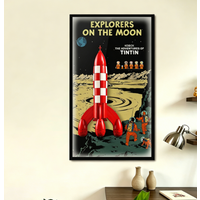 New Suitable for the wall display frame of Lego 21367 Lunar Rocket, as well as the picture frame display box.