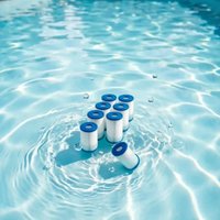 Cold Plunge Chiller Filter 20 Micron Pleated Sediment Filter Cartridge 5" x 2.5" 8 Pack Replacement for Ice Bath Tub