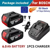 Für Bosch 18V Akku 6,0Ah Elektrobohrer 18V 6,0Ah Wiederaufladbarer Li-Ionen-Akku, BAT609, BAT618, BAT618G, BAT614