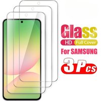 3Pcs Ultra Clear Tempered Glass for Samsung Galaxy A15 A16 A26 A35 A55 A56 Screen Protector for Samsung A13 A25 A36 A42 A53 A73