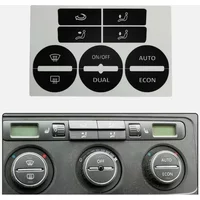Car Center Console AC Climate Control Button Worn Repair Kit Decals Stickers Car Button Stickers for VW GOLF MK5/Passat 04-08