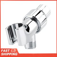 3-Way Chrome Plating Shower Head Diverter Shower Arm Mounted Bracket Bathroom Accessories Shower Head Holder Diverter