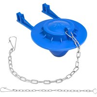 Universal 2 Inch Toilet Flapper Replacement Kit with Stainless Chain, Water Saving Heavy Duty Rubber Toilet Tank Stopper for Ame