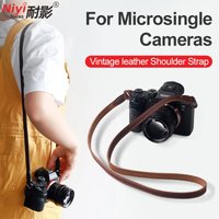 Camera Shoulder Strap Suitable For Sony A6500 A7M4 Canon R50 Nikon ZFC Z30 Leather-Strap Fuji XT5 XS10 Retro Micro Single Strap