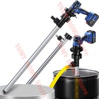 21V Fuel Transfer Pump Portable lithium battery inserted barrel pump 3200W Diesel coal oil Electric oil pump fuel dispenser