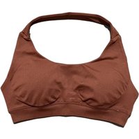 Seamless Women Sports Bra Open Back Halter Neck High Stretch Soft Breathable Athletic Yoga Top Gym Pilates Workout Fitness